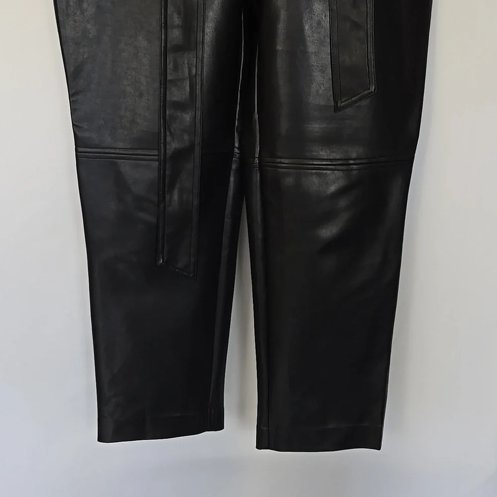 Wifred Vegan Leather Pants - Size 8